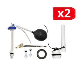 Juego de Herrajes COFLEX para reparación de tanque de inodoro