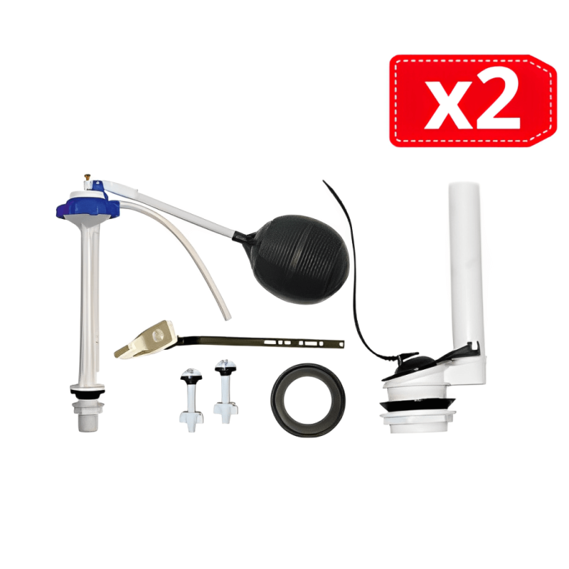 Juego de Herrajes COFLEX para reparación de tanque de inodoro