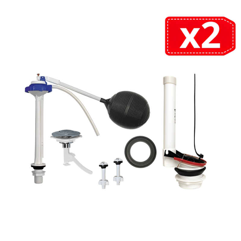 Herrajes para Sanitario de botón superior COFLEX | Envío Gratis