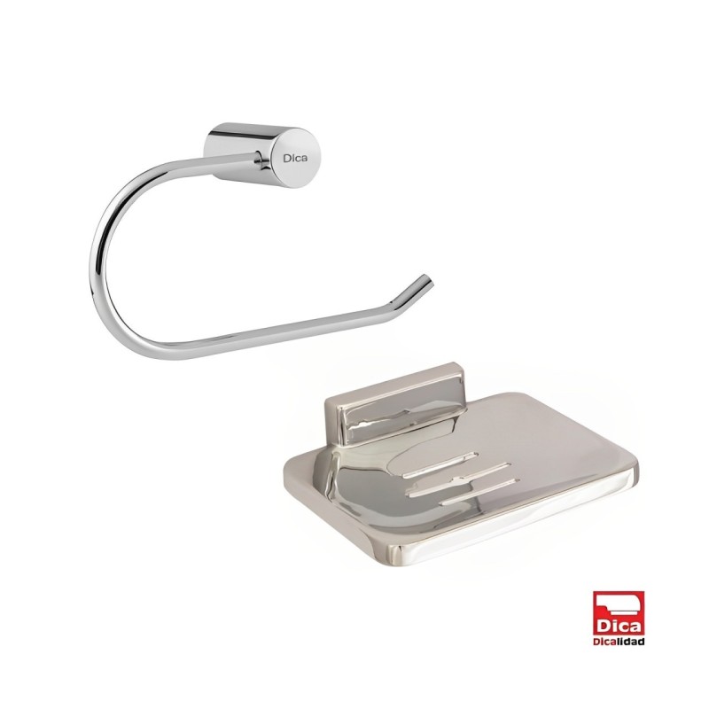 Jabonera para lavabo y porta rollo DICA | Envío gratis