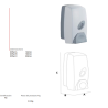 Dosificador ABS Blanco para Jabón Líquido