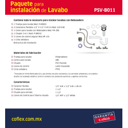 Kit de instalación para lavabo | Envío GRATIS