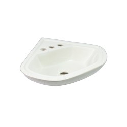 Lavabo esquinero Blanco | Envío GRATIS