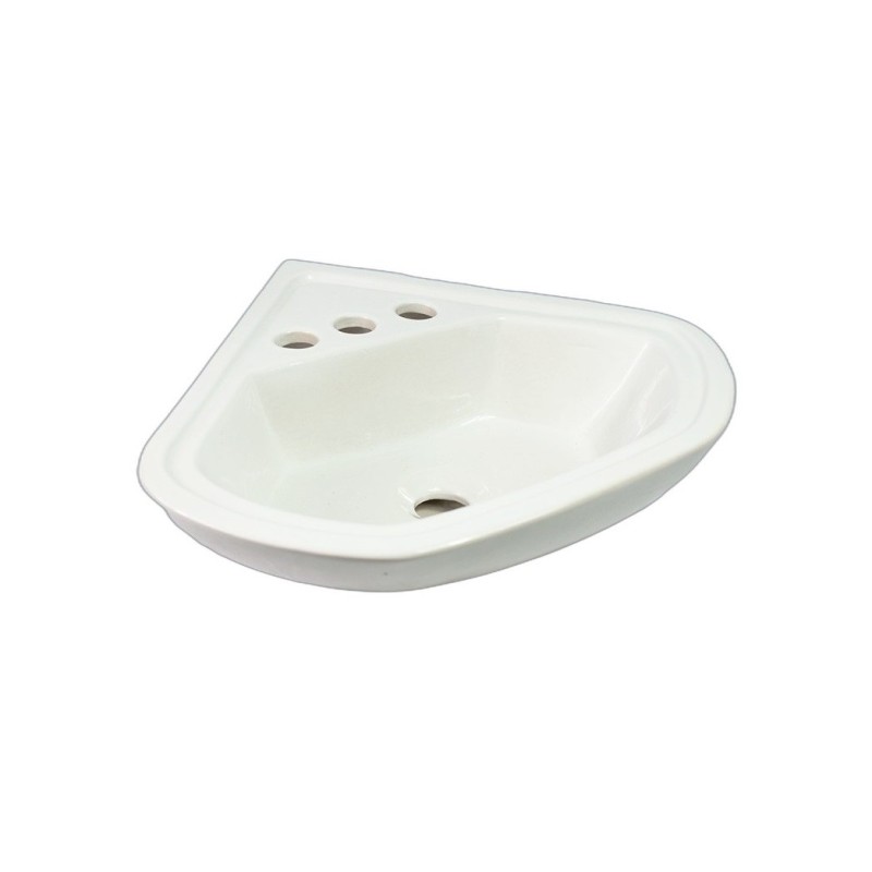 Lavabo esquinero Blanco | Envío GRATIS