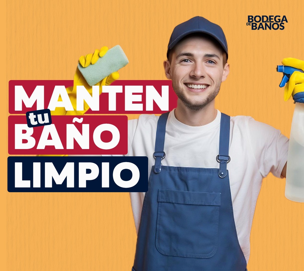 ¡Mantén tu baño limpio!
